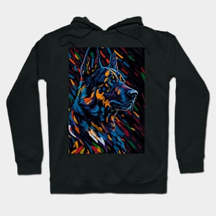 Abstract German Shepherd Hoodie